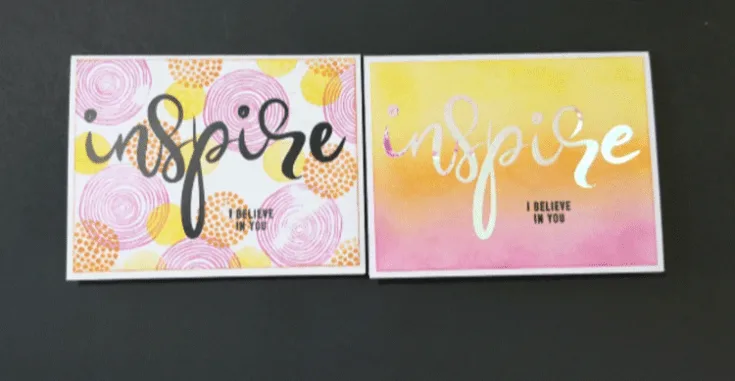 I love to show creative cardmaking ideas that are easy and look good. These cards combine a free vinyl cut file and some distress ink for a simple, colorful look - www.michellejdesigns.com #styletechcraft #opalvinyl #styletechcraftopal