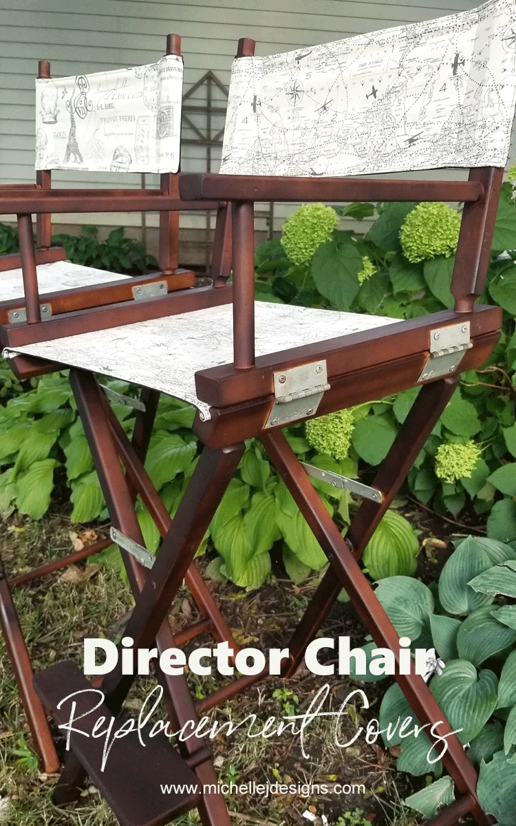 DIY Director Chair Replacement Canvas Michelle James Designs