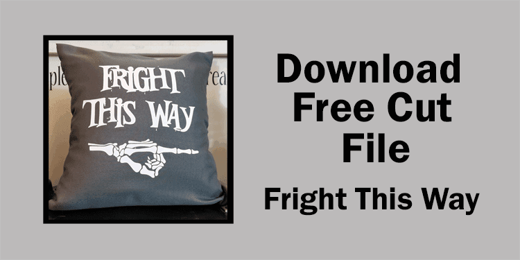 Large button to click if you want the free fall throw pillow Halloween Cut File design