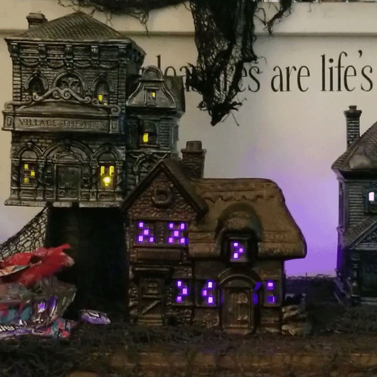 How To Create A Spooky Halloween Village Set Michelle James Designs