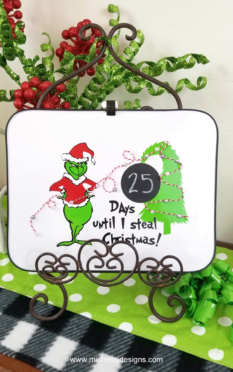 Grinch Countdown to Christmas with StyleTechCraft vinyl.