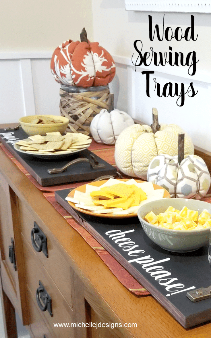 Wood Party Serving Trays Michelle James Designs