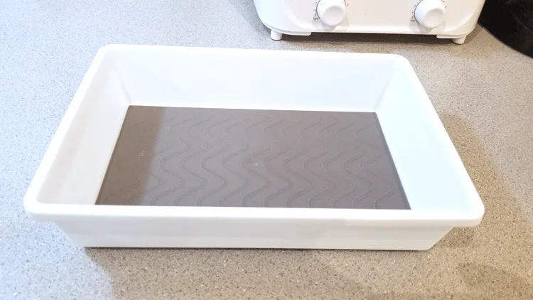 Dollar Tree White drawer tray for organizing