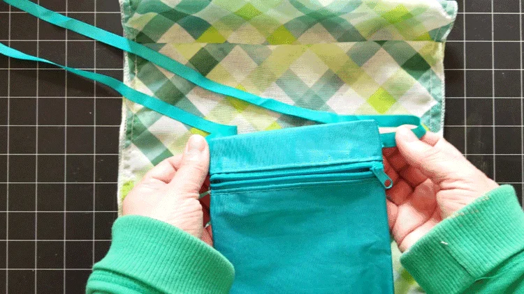 Zipper pouch I am adding to the inside of my bag.