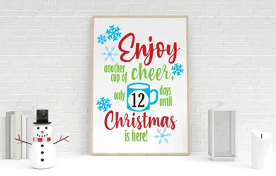 Countdown to Christmas free svg cut file