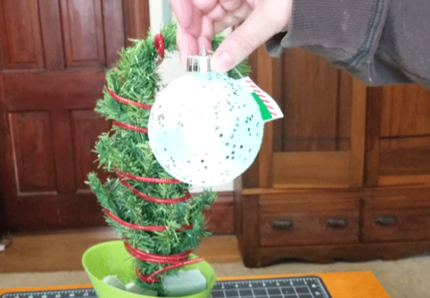 Bending Top Christmas Tree 2 Decorated Grinch Trees 