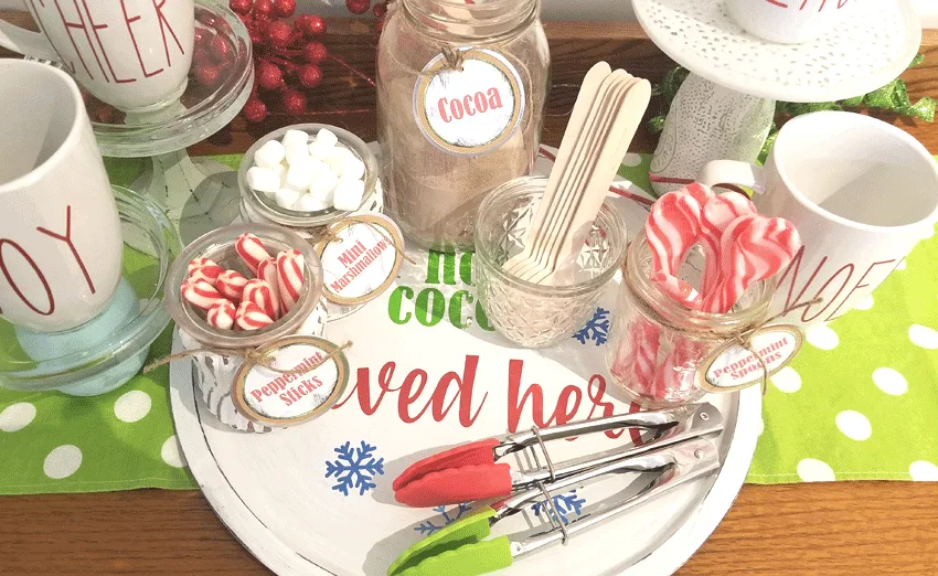 Hot Cocoa Bar Set With Optional Jars Farmhouse Hot Chocolate