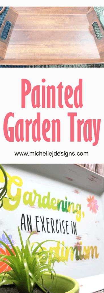 Finished painted hanging garden sign