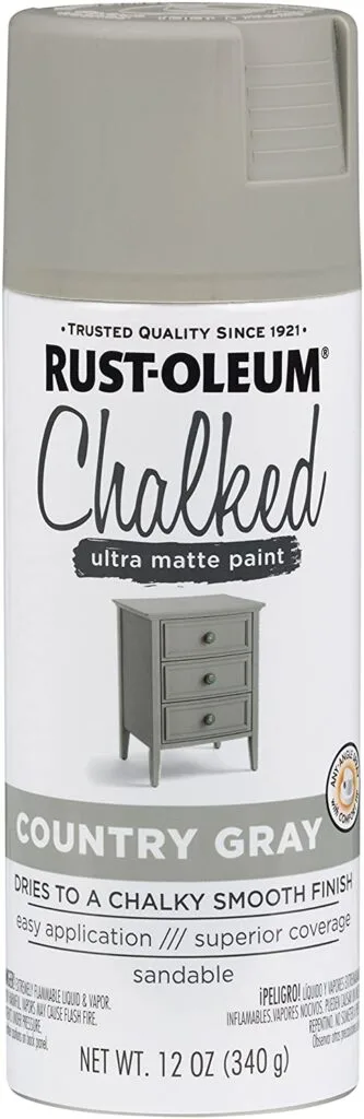 A picture of the chalked paint can from Rustoleum.