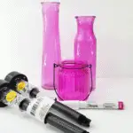 Supplies needed to make diy decorative solar lights.