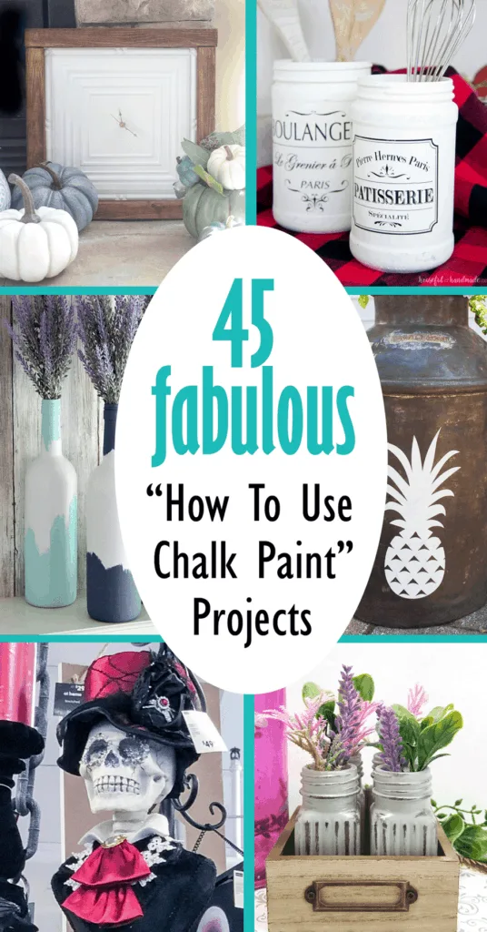 Images of chalk painted projects included in the round up of 45 fabulous chalk painted projects.