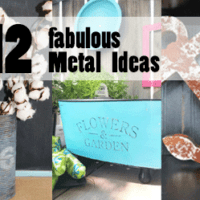 A round up of 12 distressed metal finish ideas from creative bloggers