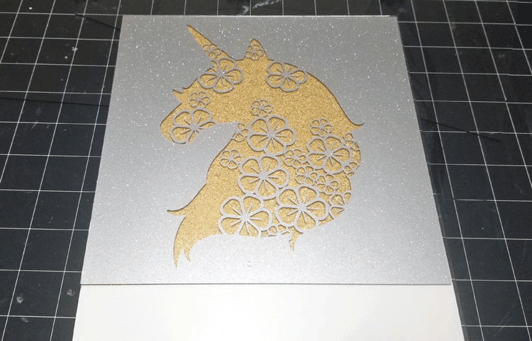 The first two layers of the unicorn project - gold and sliver.