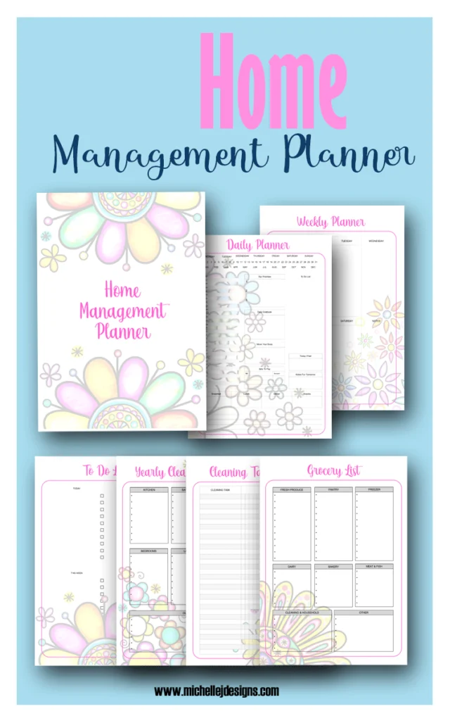 The finished home management binder/planner