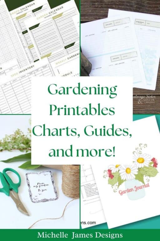 17 Beautiful Gardening Printables, Helpful Charts and Guides