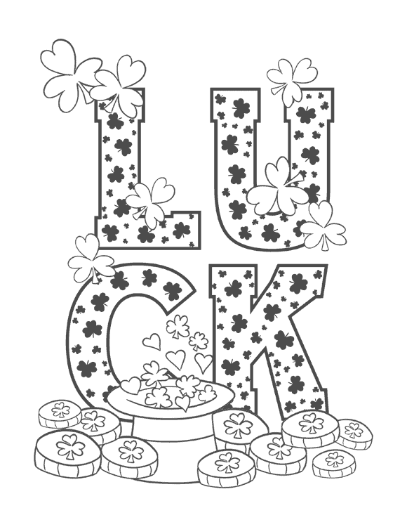 Luck Coloring Page