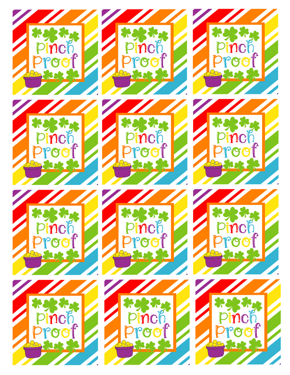 Free printable gift tag sheet - Pinch Proof