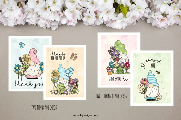 Spring Cards for Friday Freebie FB Group