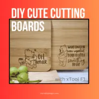 Super cute finished Winnie the Pooh bamboo cutting boards.