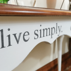 Creating your own stencils and using them to update your furniture is a budget friendly way to create a whole new look you will love! www.michellejdesigns.com