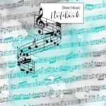 Music Book Teal & Gray