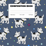 Black & White Puppies Comp Book