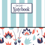 Teal Stripe/Floral Dot Grid