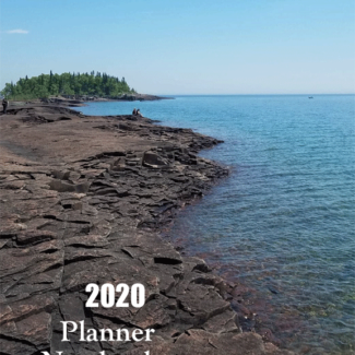2020 Planner book with pretty beach lakeshore cover