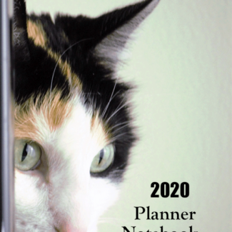 2020 Planner book with cute calico cat on the cover.