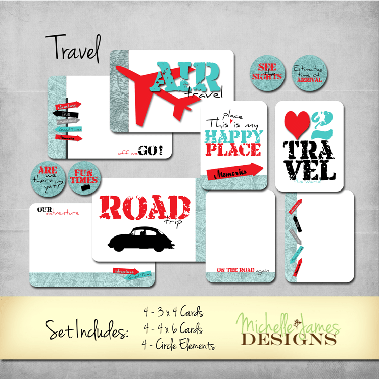 Are We There Yet? - Fun Travel Themed Scrapbook Kit now available