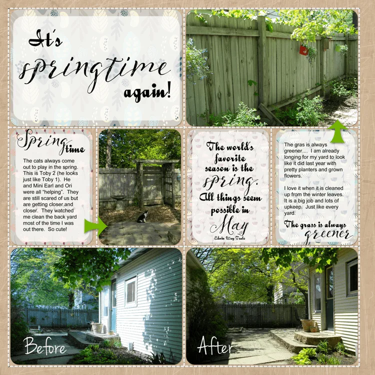 Spring Time Project Life Pages - Michelle James Designs