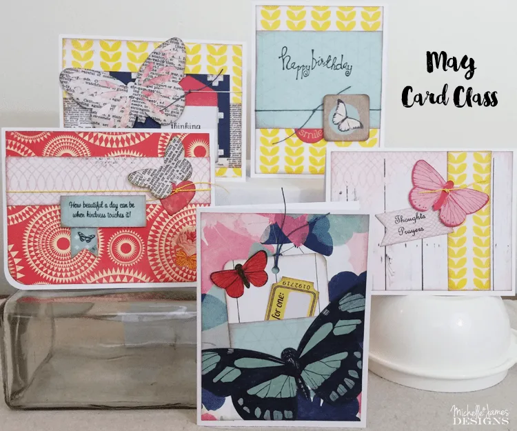 May Card Class - www.michellejdesigns.com - Enjoy this class held in Emmetsburg on Thursday, May 26, 2016